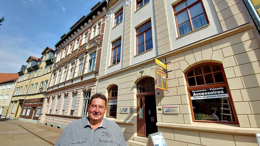 Thomas Oppermann hat im Lichtengraben Halberstadts eine ganze Häuserzeile saniert.