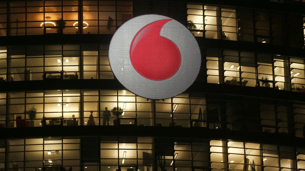 Blick auf die Unternehmenszentrale von Vodafone in Düsseldorf.