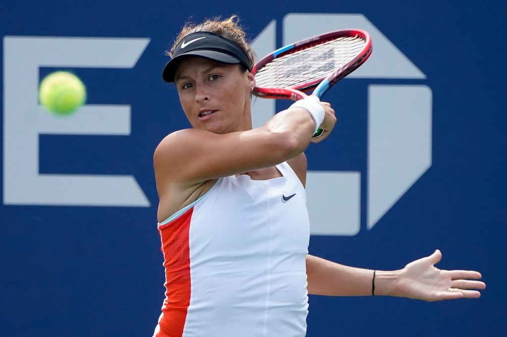 Tatjana Maria bei den US Open in Aktion.