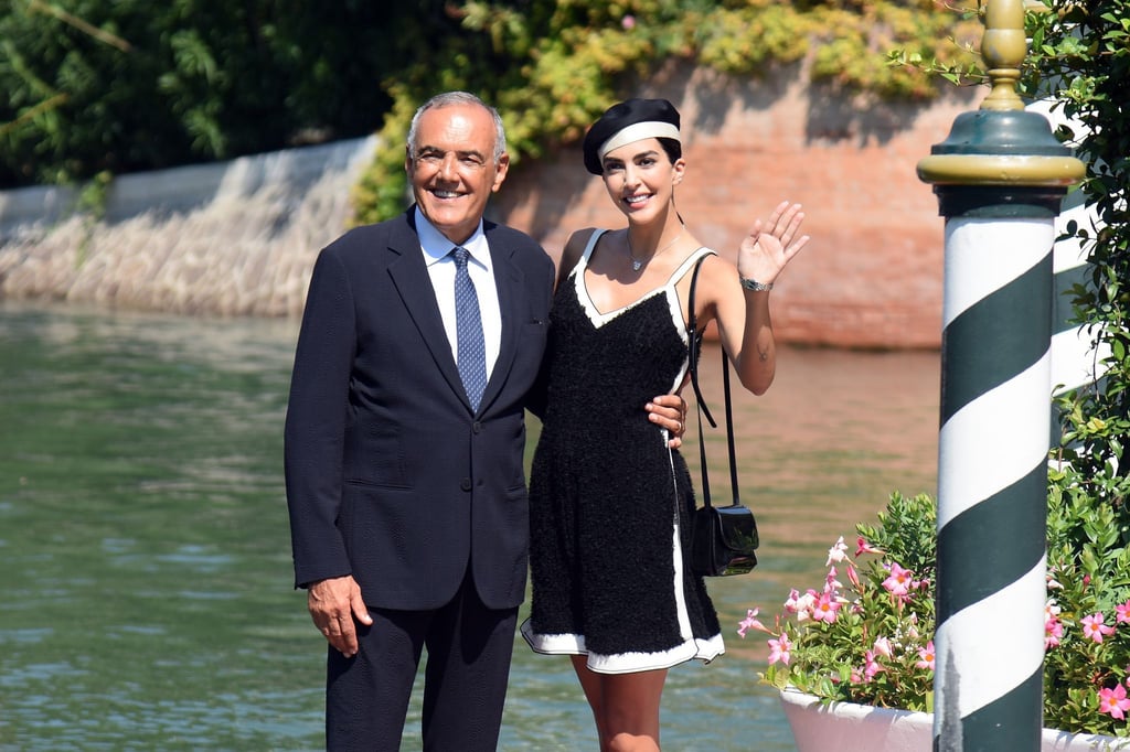 Festivaldirektor Alberto Barbera (l) und Schauspielerin Rocio Munoz Morale in der Lagunenstadt.