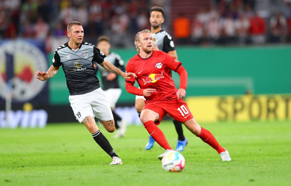 In alter Rolle für RB beim Pokalspiel gegen Teutonia Ottensen: Emil Forsberg