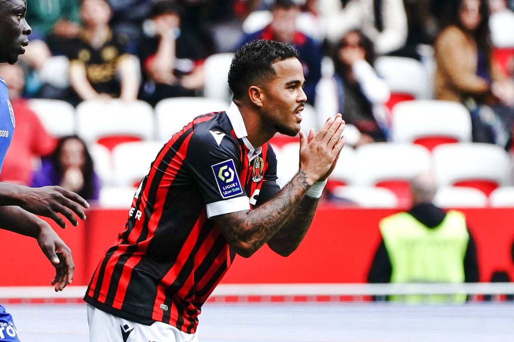 Justin Kluivert hier im Trikot von OGC Nizza.