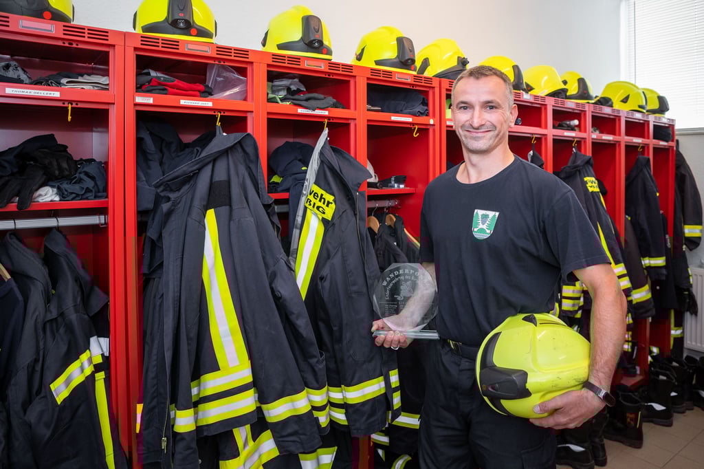Jens Tischendorf, Jugendwart der Freiwilligen Feuerwehr Droyßig, ist einer der Organisatoren des Kreiskinderfeuerwehrtages am Wochenende in Droyßig.