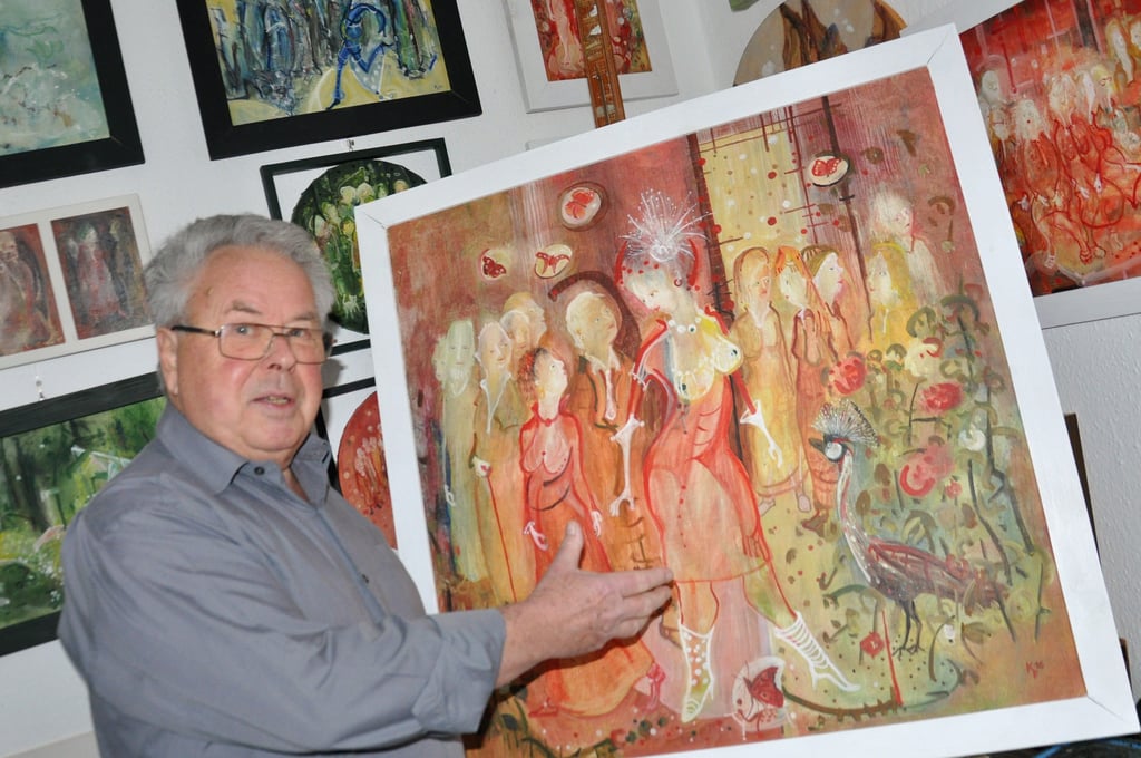 Der Zerbster Maler und Grafiker Klaus Fezer ist regelmäßig auf vielfältigen Ausstellungen mit seinen Werken präsent.