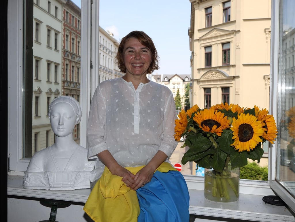 Tatiana Skalko-Karlovska ist die Vorsitzende des halleschen Ukraine-Hilfsvereins. In ihrem Haus im Paulusviertel lagert sie einen Teil der Spenden.
