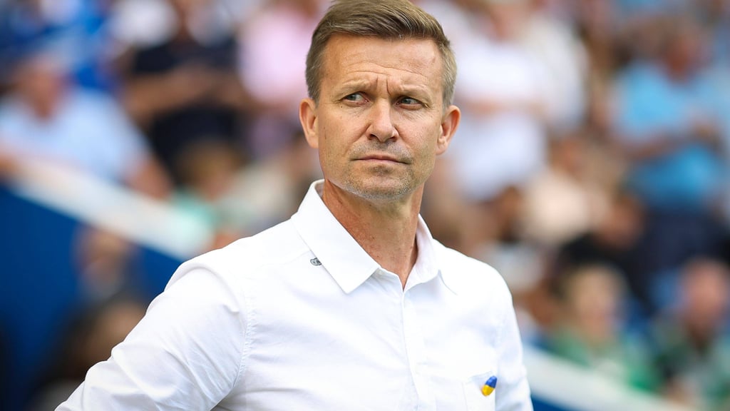 Jesse Marsch an der Seitenlinie bei Leeds United.