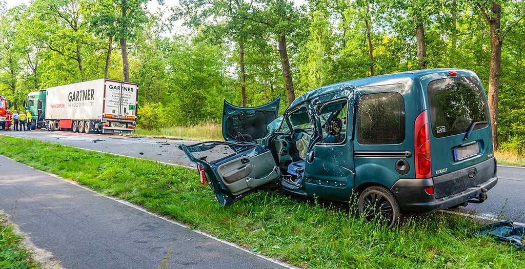 Schwerer Unfall am Freitag auf der B 107