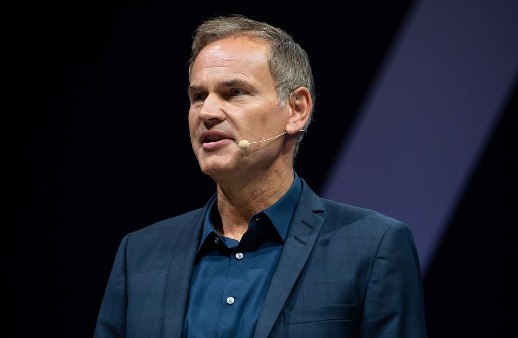 Oliver Blume, Vorstandsvorsitzender der Porsche AG, bei der IAA in München.