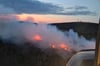 Im Harz stehen bis zu 150 Hektar in Flammen.