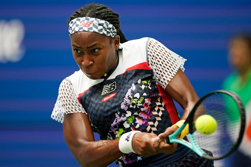 Coco Gauff in Aktion.