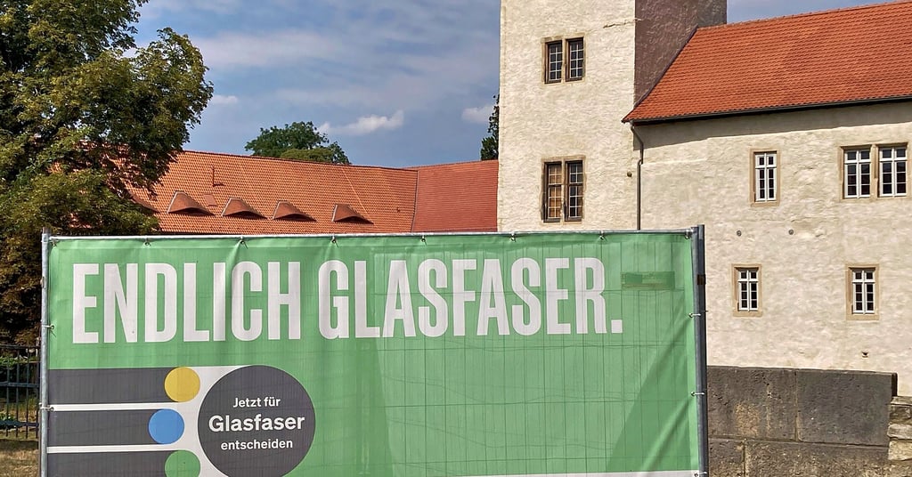 Die Werbung für Glasfaseranschlüsse im Raum Osterwieck war erfolgreich.