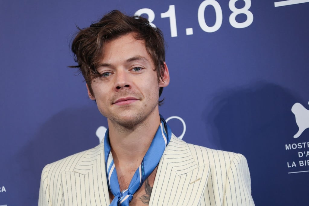 Der britische Sänger und Schauspieler Harry Styles beim Fototermin für den Film „Don't Worry Darling“ während der 79. Ausgabe der Filmfestspiele von Venedig.