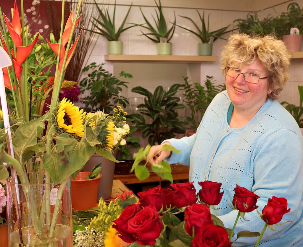 Diana Krüger betreibt ihr Blumenfachgeschäft in der Wittenberger Innenstadt bereits seit 15 Jahren.
