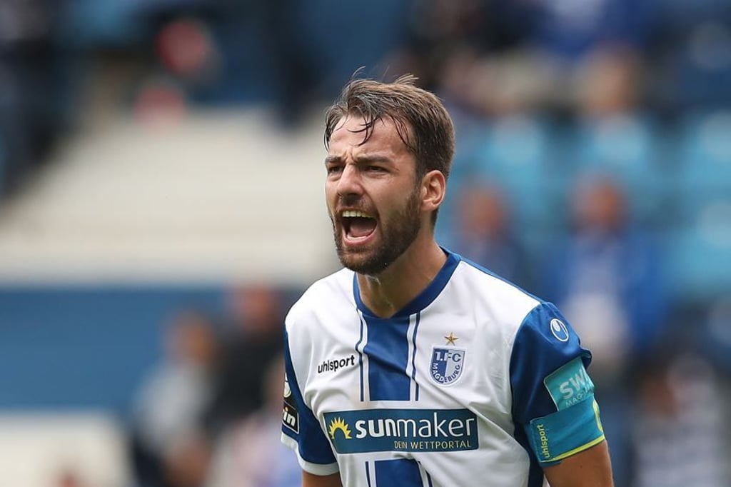 Christian Beck, hier noch im Dress vom 1. FC Magdeburg, schätzt das Spiel gegen Greuther Fürth ein.