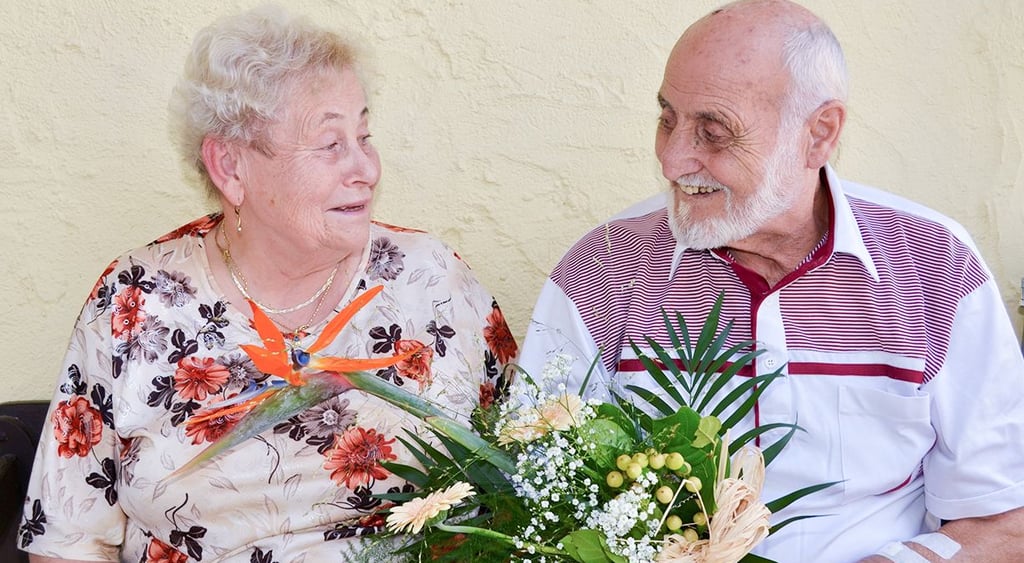 Seit 65 Jahren ein Herz und eine Seele: Edith und Karl-Heinz Gabriel