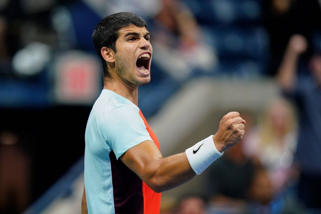 Steht im Halbfinale der US Open: Carlos Alcaraz.