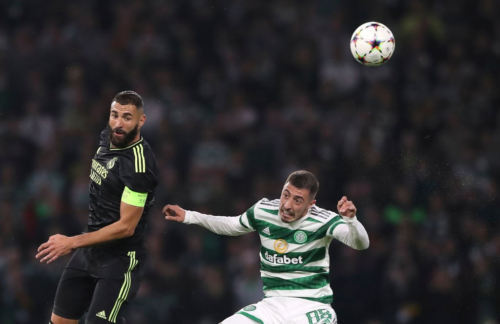 Verletzte sich gegen Celtic: Real-Stürmer Karim Benzema (l).
