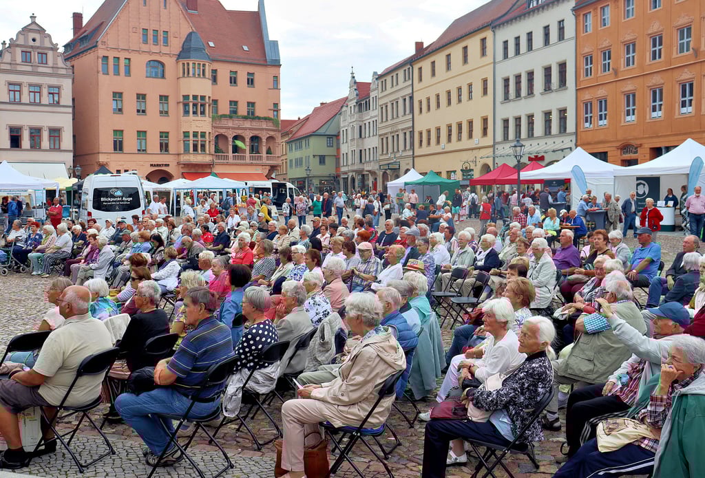 Auch die 14. Auflage des Seniorenaktionstages auf dem Wittenberger Marktplatz war am Mittwoch äußerst gut besucht.