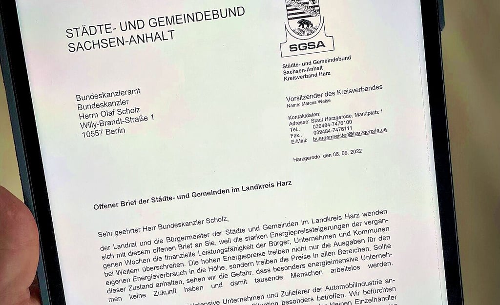 Offener Brief an den Bundeskanzler aus dem Harz.