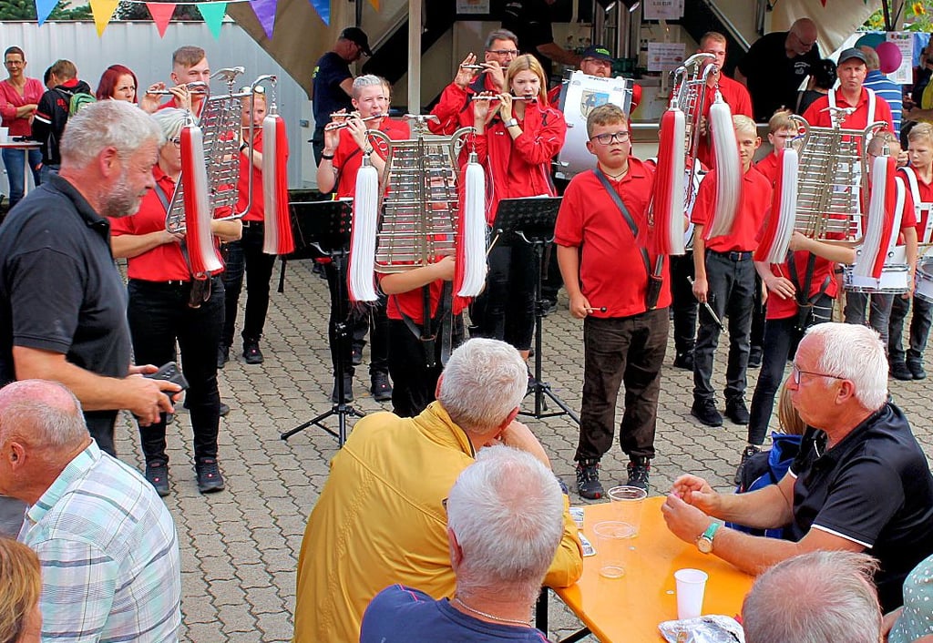 Der Spielmannszug ist einer der Nutznießer des Tages der offenen Tür. Die Hälfte der Einnahmen wird dem Ensemble zugute kommen.