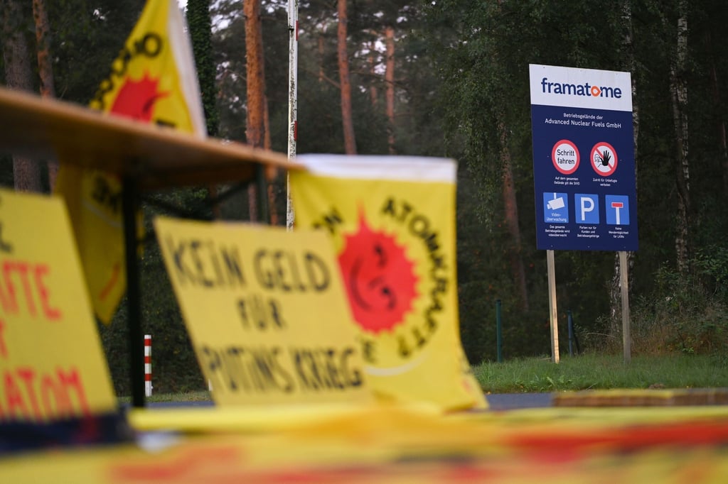 Protest deutscher, niederländischer und russischer Umweltgruppen.