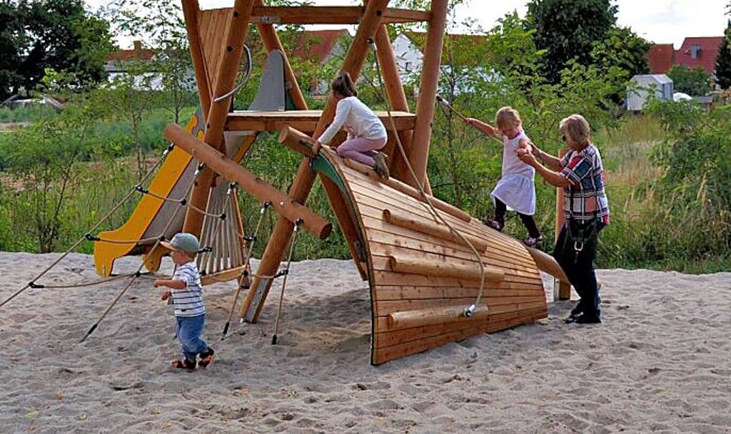 Der Parchener Spielplatz ist zum Toben freigegegeben.