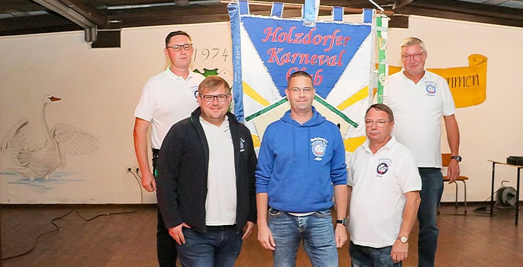 Der neue Vorstand des HKC: Torsten vom Schloß, Swen Wäsch, Alexander Gräper, Uwe Gäbelein und Jürgen Wolf (von links nach rechts).