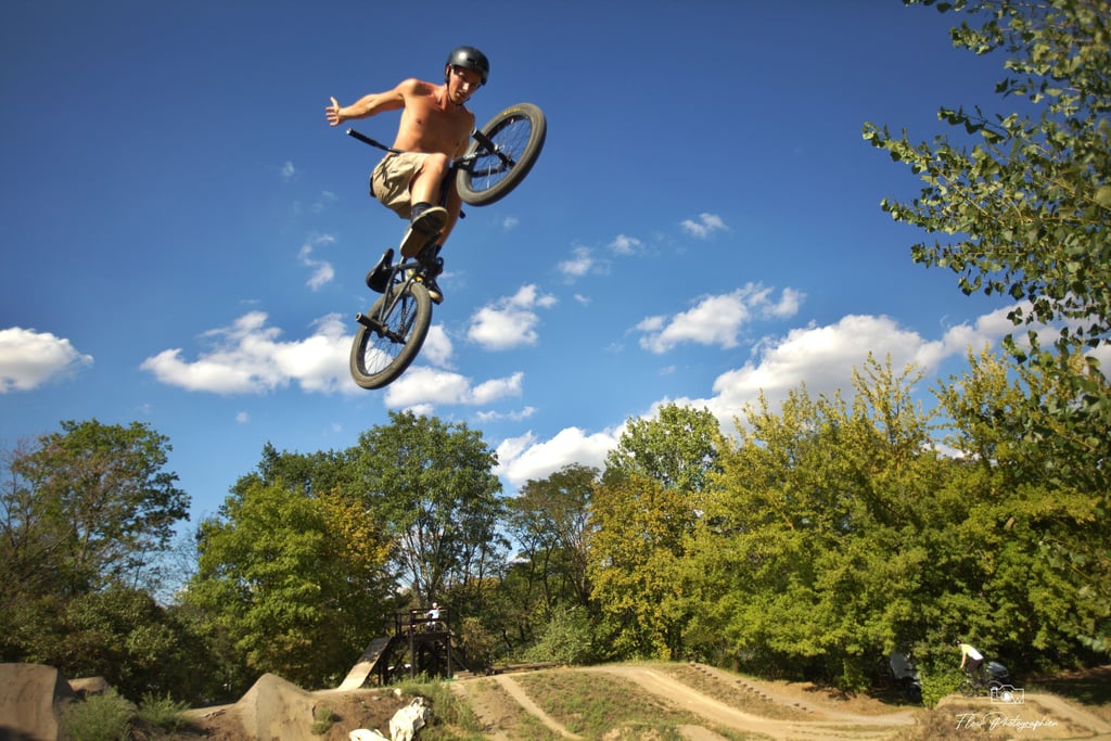 Das M-Trails-Gelände in Magdeburg ist Anlaufpunkt für BMX- und Mountainbike-Fahrer.
