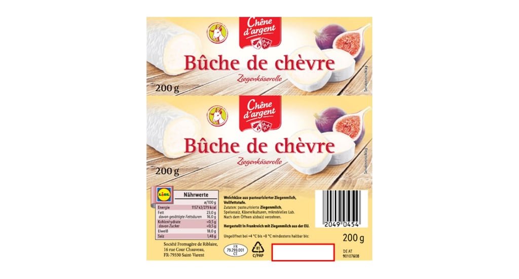 Neben der Ziegenkäserolle Chêne d’Argent hat die Lactalis Deutschland GmbH noch weitere Ziegenkäse-Produkte zurückgerufen.