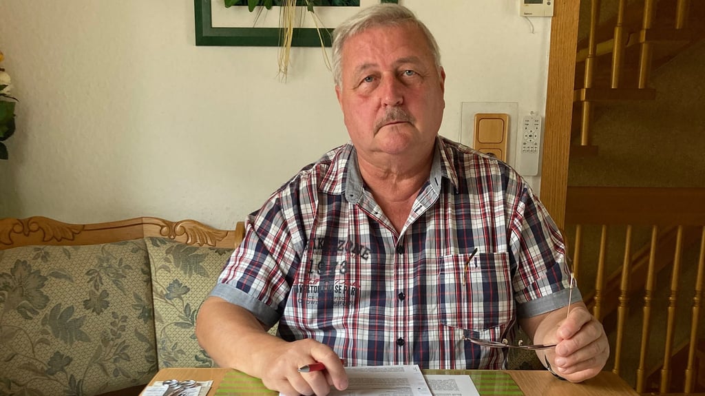 Mitgas-Kunde Harald Renner aus Hale sollte 777 Euro im Monat für Erdgas zahlen. Für den 70-jährigen Rentner wäre das kaum zu stemmen.