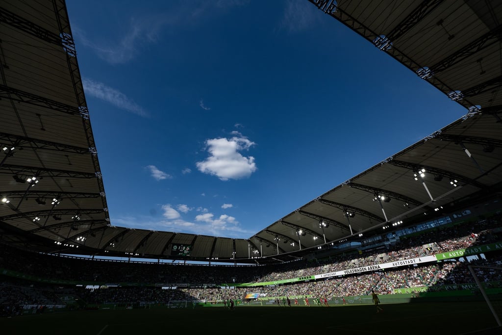 Blick in die Arena in Wolfsburg.