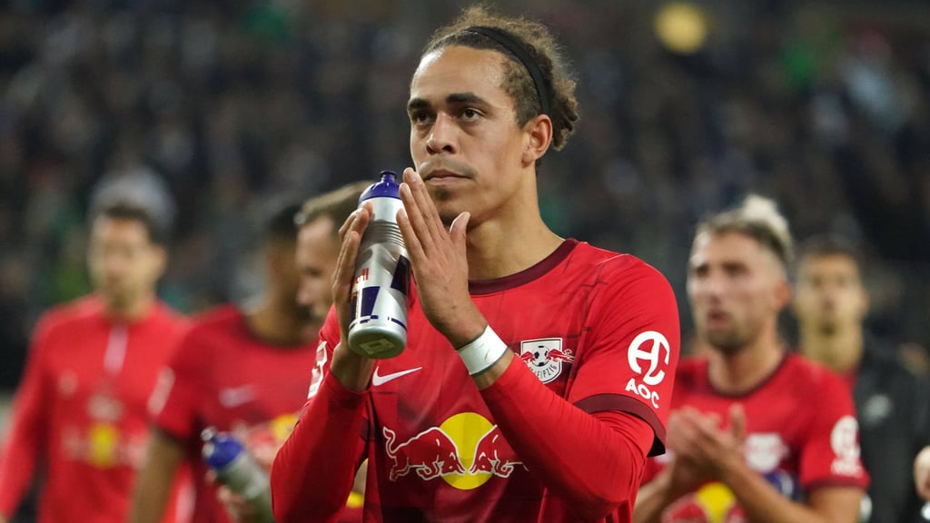 Yussuf Poulsen kam gegen Gladbach zu seinem zweiten Einsatz nach langer Verletzungspause.