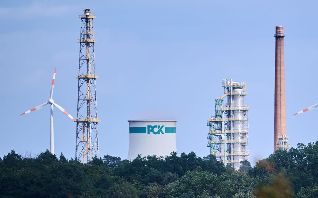 Ein Blick auf die Raffinerie PCK in Schwedt.