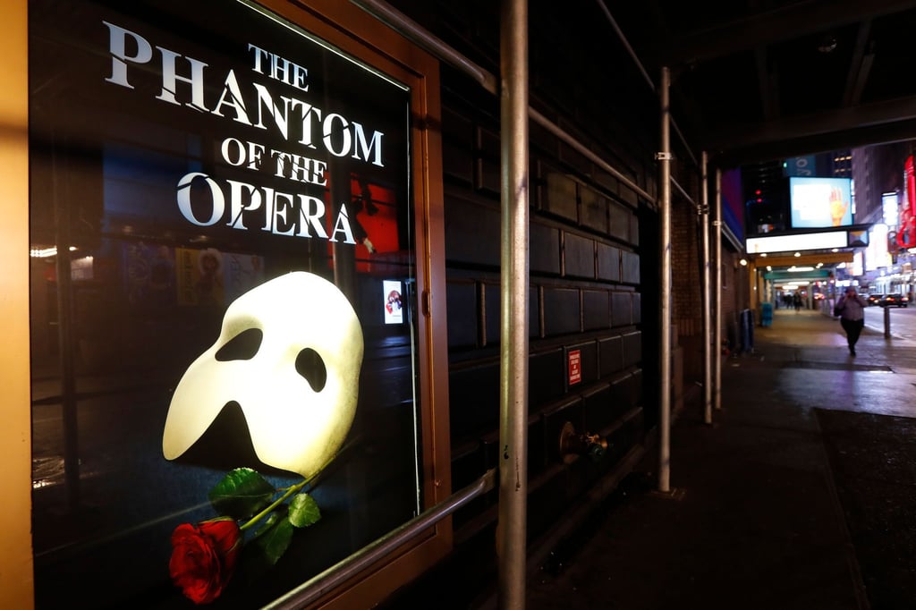 Ein Werbeplakat für „Das Phantom der Oper“: Die Produktion wird am Broadway eingestellt.