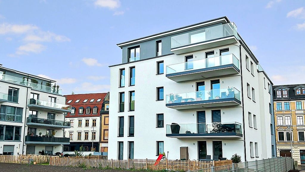 Magdeburg: Blick auf die beiden Mehrfamilienhäuser in der Coquistraße. Sie wurden für einen siebenstelligen Euro-Betrag verkauft.