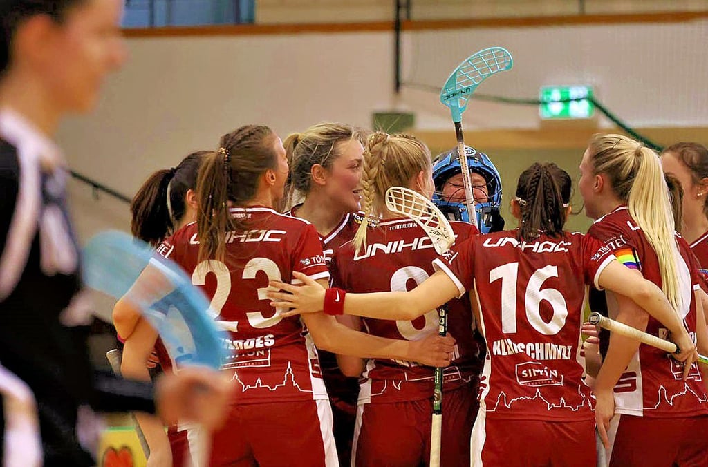 Die Damen des UHC Weißenfels hatten am Wochenende allen Grund zum Jubeln.