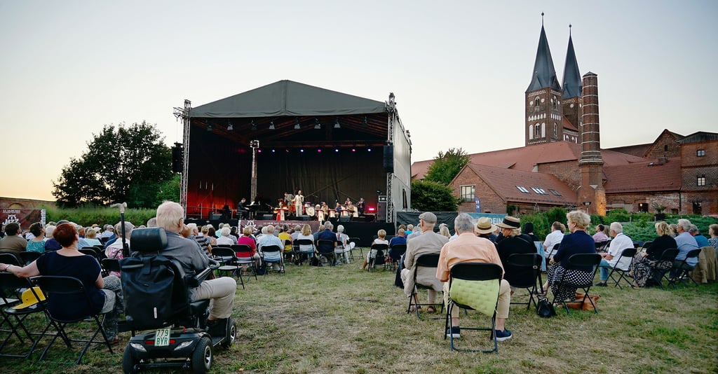 Das Jazzfestival im Kloster Jerichow war in diesem Jahr nicht so gut besucht, wie in den Vorjahren.
