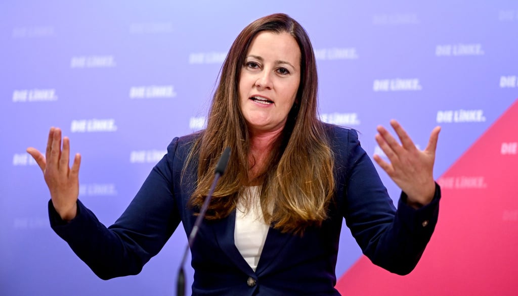Die Linken-Vorsitzende Janine Wissler sieht ihre Partei nicht vor der Spaltung.