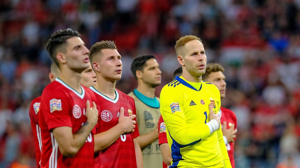 Das RB-Trio Dominik Szoboszlai, Willi Orban und Peter Gulacsi (v.l.n.r.) ist eine feste Größe in Ungarns Nationalteam.