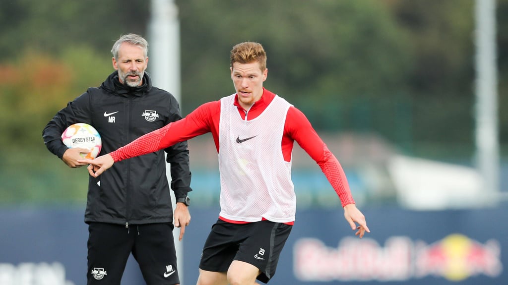 Marcel Halstenberg stand am Mittwoch wieder mit dem Team auf dem Trainingsplatz.