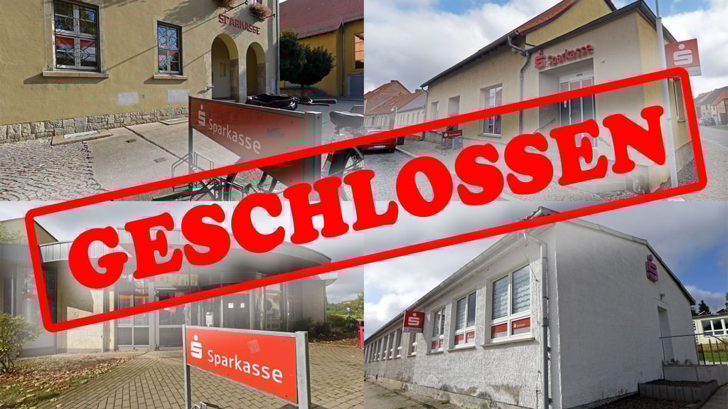 Vorerst geschlossen: insgesamt 19 von 46 Filialen der Salzlandsparkasse gehen in den so genannten „Winterbetrieb“.