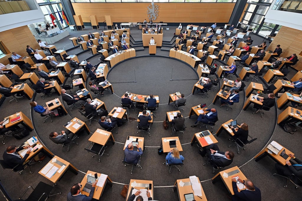 Plenarsaal des Thüringer Landtags.