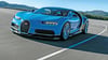 Der Luxuswagen Bugatti Chiron verfügt über 1500 PS und kann Geschwindigkeiten von bis zu 420 km/h erreichen.