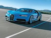Der Luxuswagen Bugatti Chiron verfügt über 1500 PS und kann Geschwindigkeiten von bis zu 420 km/h erreichen.