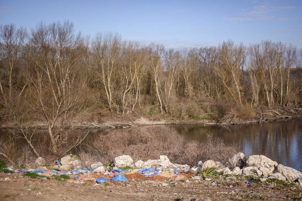 Der Fluss Mariza (Fluss Evros in Griechenland) fließt an der Grenze zwischen der Türkei und Griechenland.
