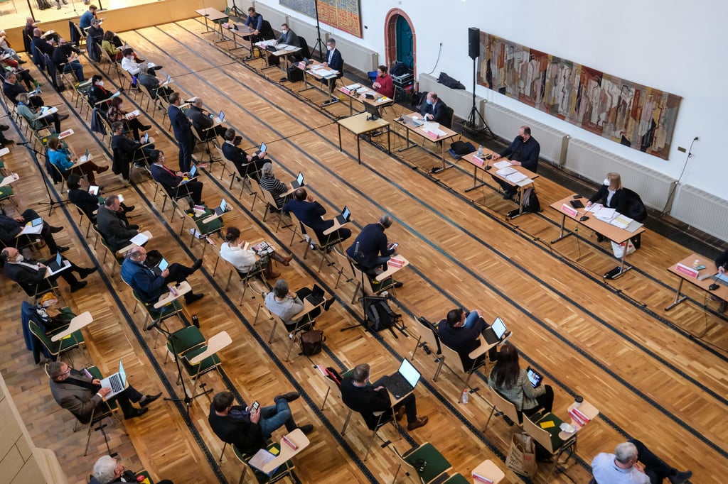 Der hallesche Stadtrat tagt meistens in der Konzerthalle Ulrichskirche.
