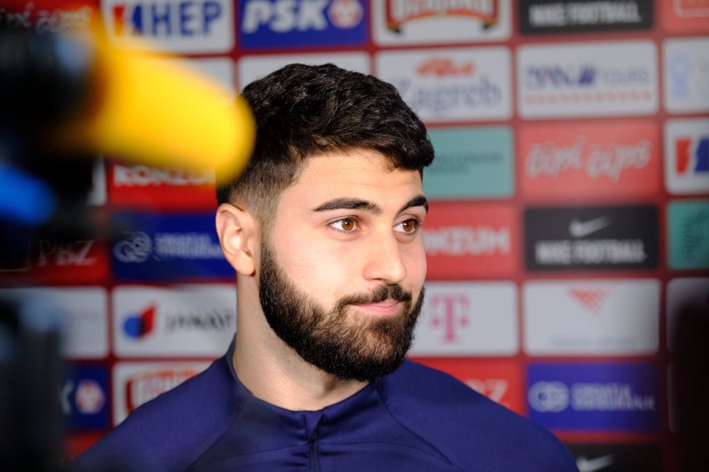 Josko Gvardiol vor dem Länderspiel gegen Dänemark.