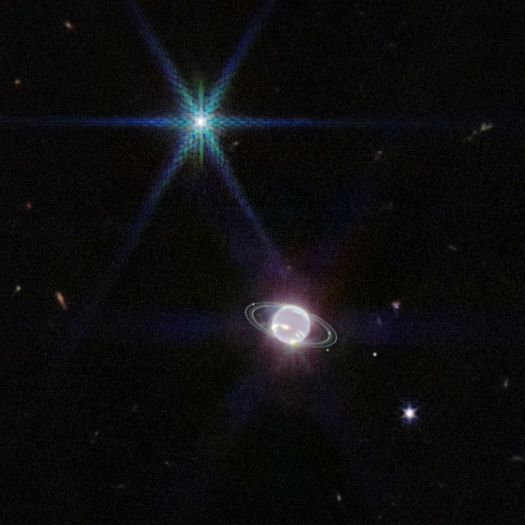 Neue Aufnahmen offenbaren die Ringe des Planeten Neptun.