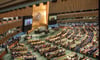 UN-Generalsekretär António Guterres spricht vor der UN-Vollversammlung.