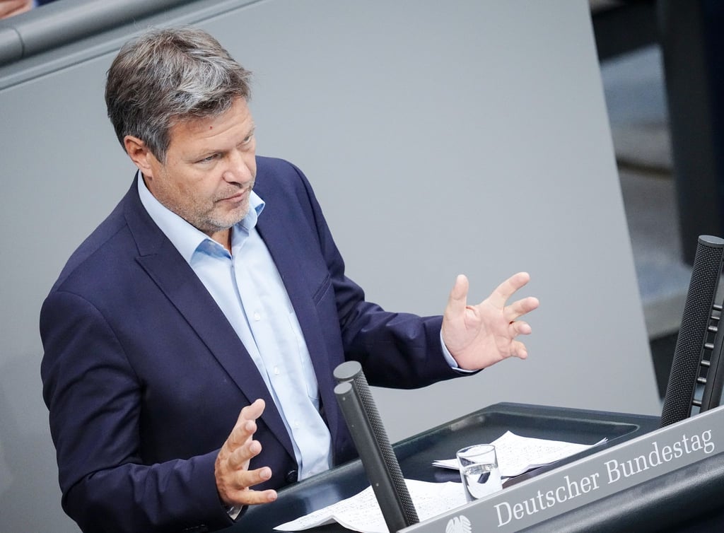 Wirtschaftsminister Robert Habeck im Bundestag.